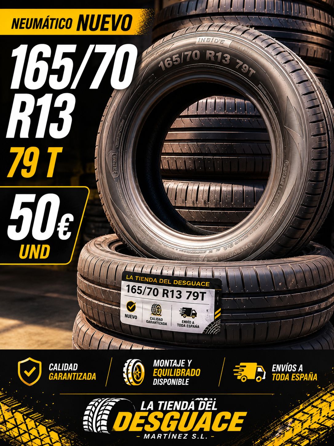 Neumático Nuevo 165/70 R13 79T