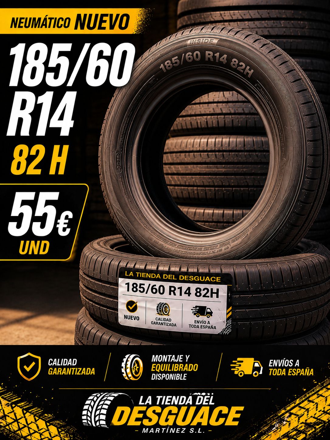 Neumático Nuevo 185/60 R14 82H