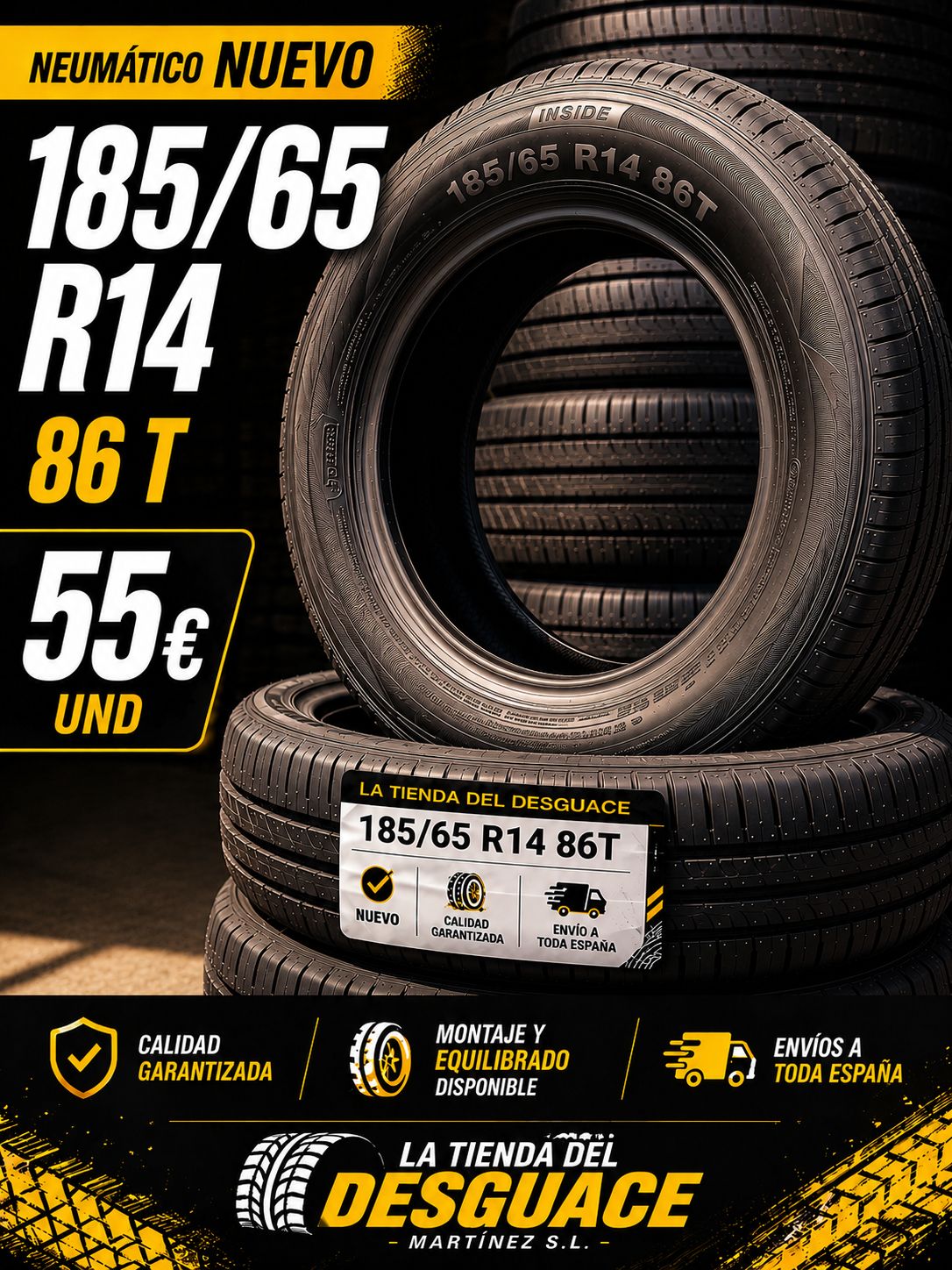 Neumático Nuevo 185/65 R14 86T