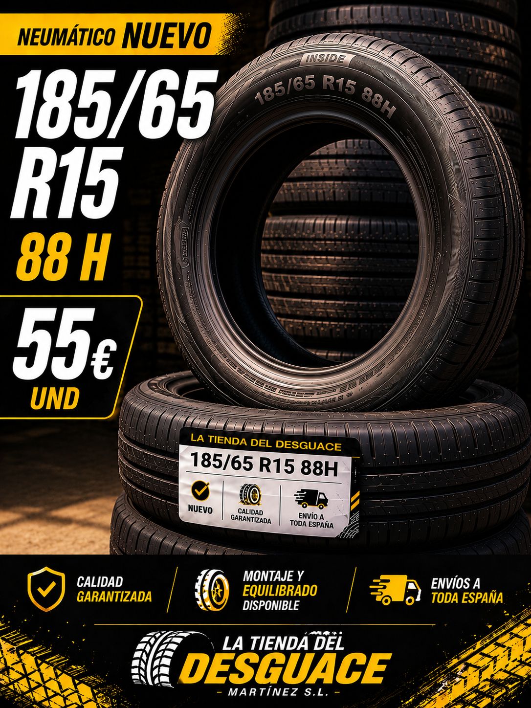 Neumático Nuevo 185/65 R15 88H