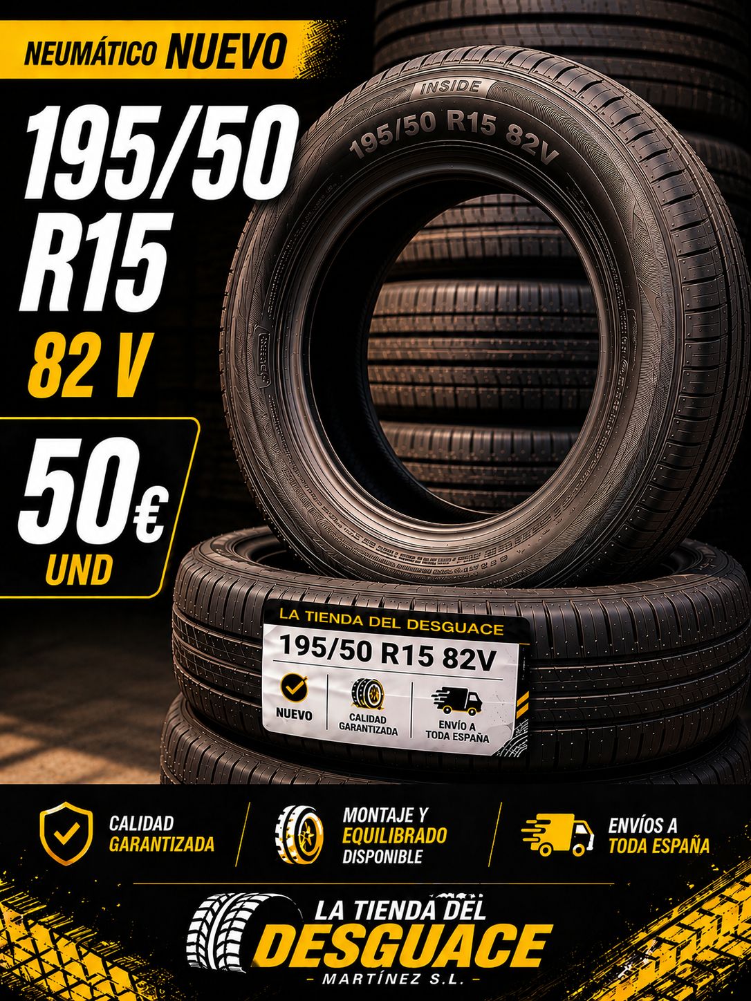 Neumático Nuevo 195/50 R15 82V