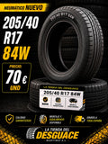 Neumático Nuevo 205/40 R17 84 W